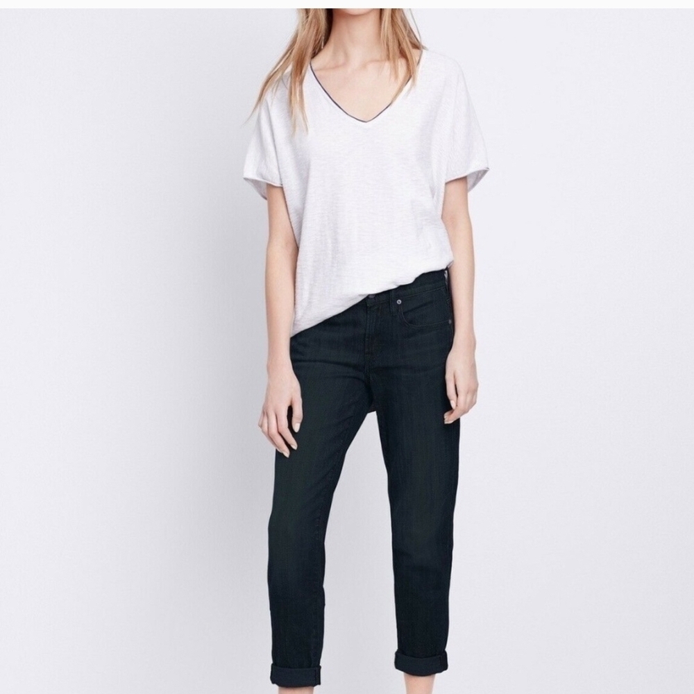 Vince Mason Relaxed Rolled Black Women's Jeans NWOT